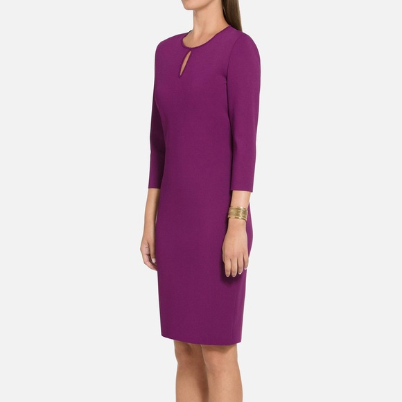 NWT St. John Luxe Sculpture Knit Keyhole dress - Picture 4 of 4